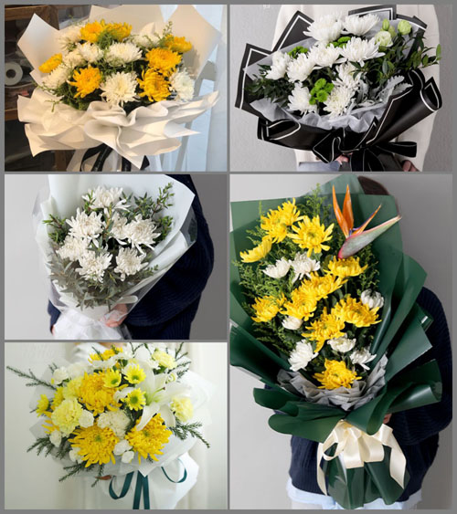 四川甘孜色达县色柯镇白事花束代送